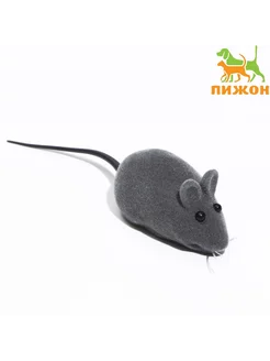 Игрушка мышка для кошки бархатная с пищалкой