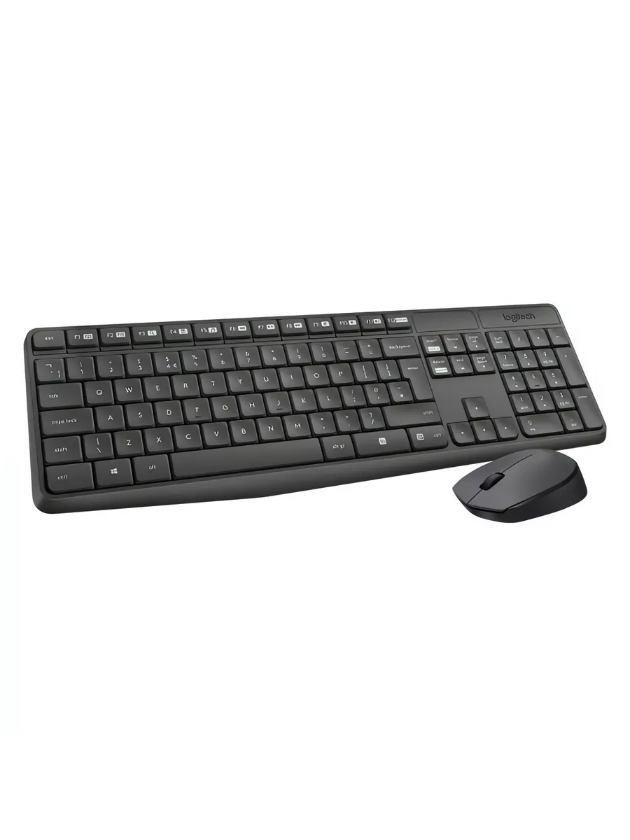 Комплект клавиатура+мышь MK235 Grey Logitech купить по цене 102,95 р. в интернет-магазине Wildberries в Беларуси | 251880897