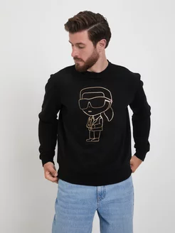 Свитшот трикотажный Karl Lagerfeld 251895796 купить за 3 315 ₽ в интернет-магазине Wildberries