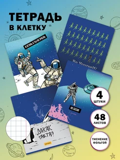 Набор общих тетрадей 48 листов в клетку для школы с рисунком ШКОЛЬНЫЙ МИР 251897540 купить за 287 ₽ в интернет-магазине Wildberries