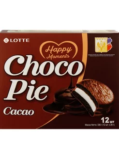 Пирожное Choco Pie cacao бисквитное в шоколадной