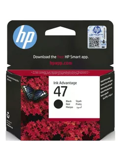 Картридж струйный 47 6ZD21AE (6ZD21AE) черный HP 251915622 купить за 1 715 ₽ в интернет-магазине Wildberries