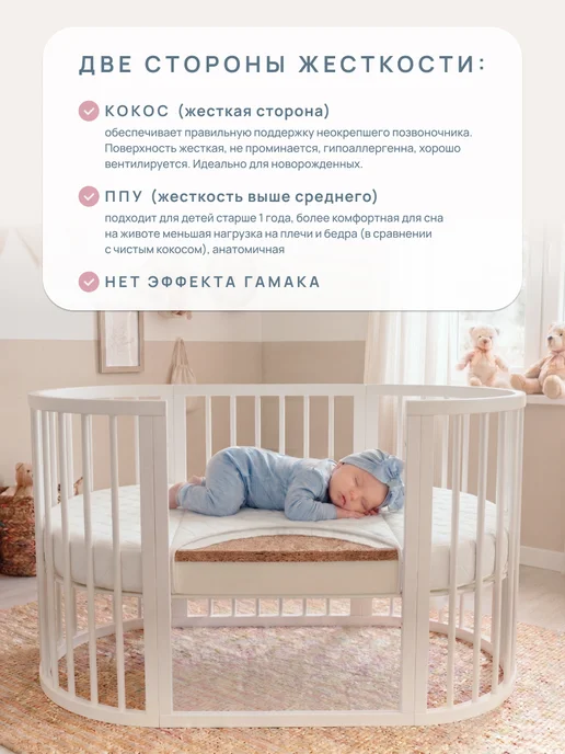 COMFY SON Ортопедический матрас-трансформер для новорожденных, вариант, фото 5