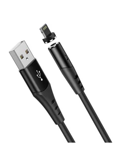 Кабель USB Lightning магнитный 2А 1 м черный HOCO 251967345 купить за 374 ₽ в интернет-магазине Wildberries