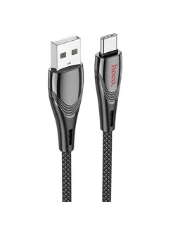 Кабель USB Type-C 3A 1.2 м черный HOCO 251967955 купить за 359 ₽ в интернет-магазине Wildberries