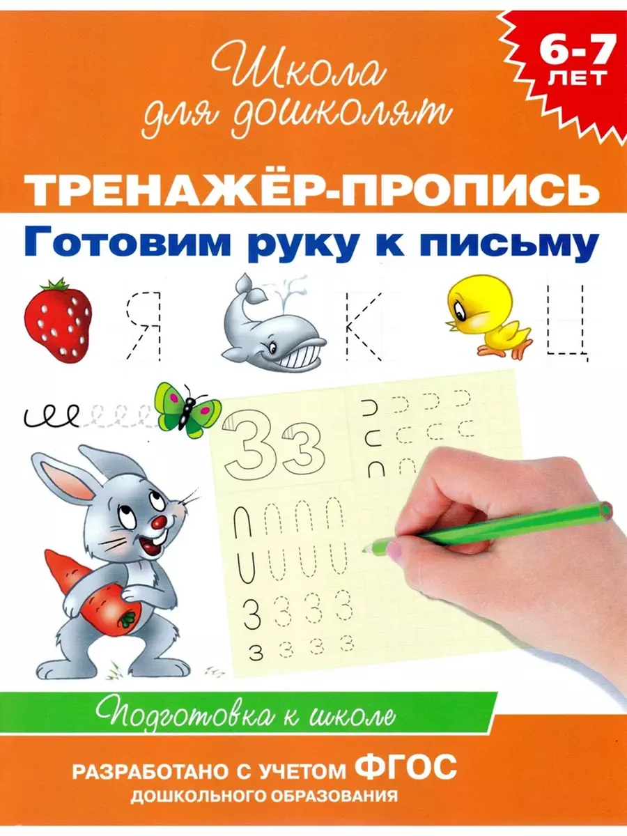 Тренажер-пропись. Готовим руку к письму. Подготовка к школе