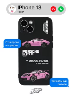 Силиконовый чехол на iPhone 13 Porsche