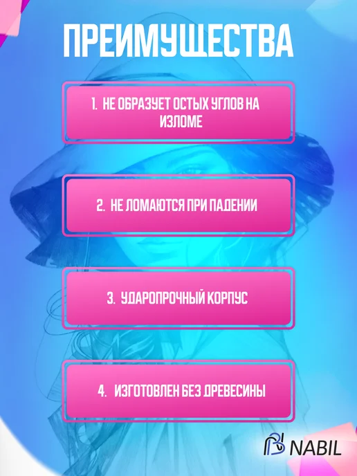 NB Nabil простые карандаши, черный, фото 5
