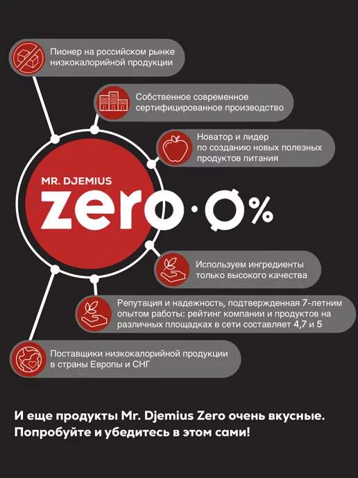 Mr.Djemius ZERO Джем низкокалорийный Вишня+Черника, без сахара 270гр (2 шт), 270 г, 2 шт, фото 4