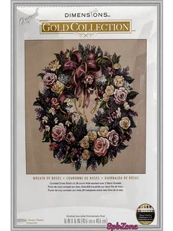 Набор для вышивания крестом Dimensions Wreath of Roses 3837 Dimensions 252198401 купить за 5 235 ₽ в интернет-магазине Wildberries