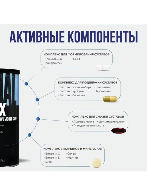 UNIVERSAL NUTRITION Animal Flex 44 пакетика, вариант, фото 2