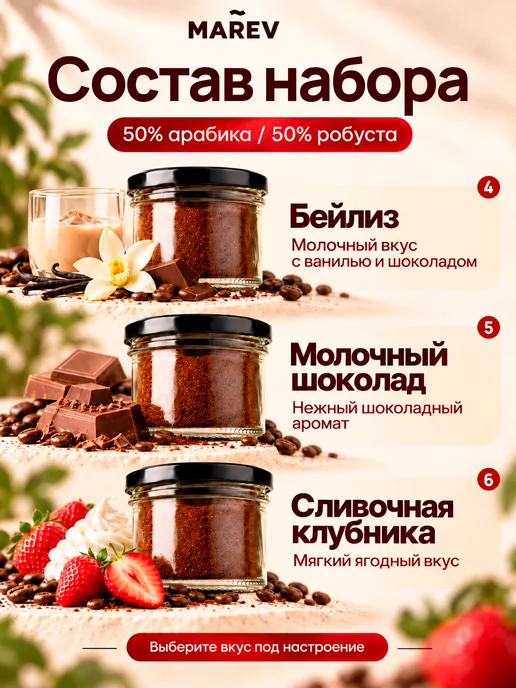 Кофе молотый арабика подарочный набор, вариант, фото 4