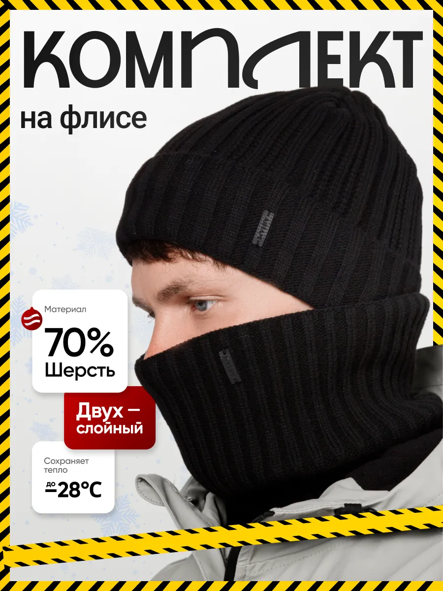 Комплект шапка и снуд...