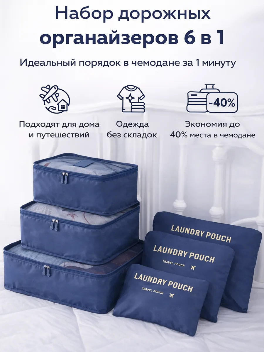 Органайзер дорожный для чемодана 6 в 1