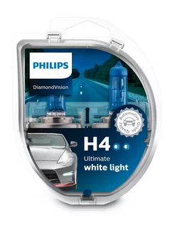 Галогеновые лампы H4 DiamondVision 12342DVS2 Набор 2шт. Philips 252309016 купить за 1 361 ₽ в интернет-магазине Wildberries