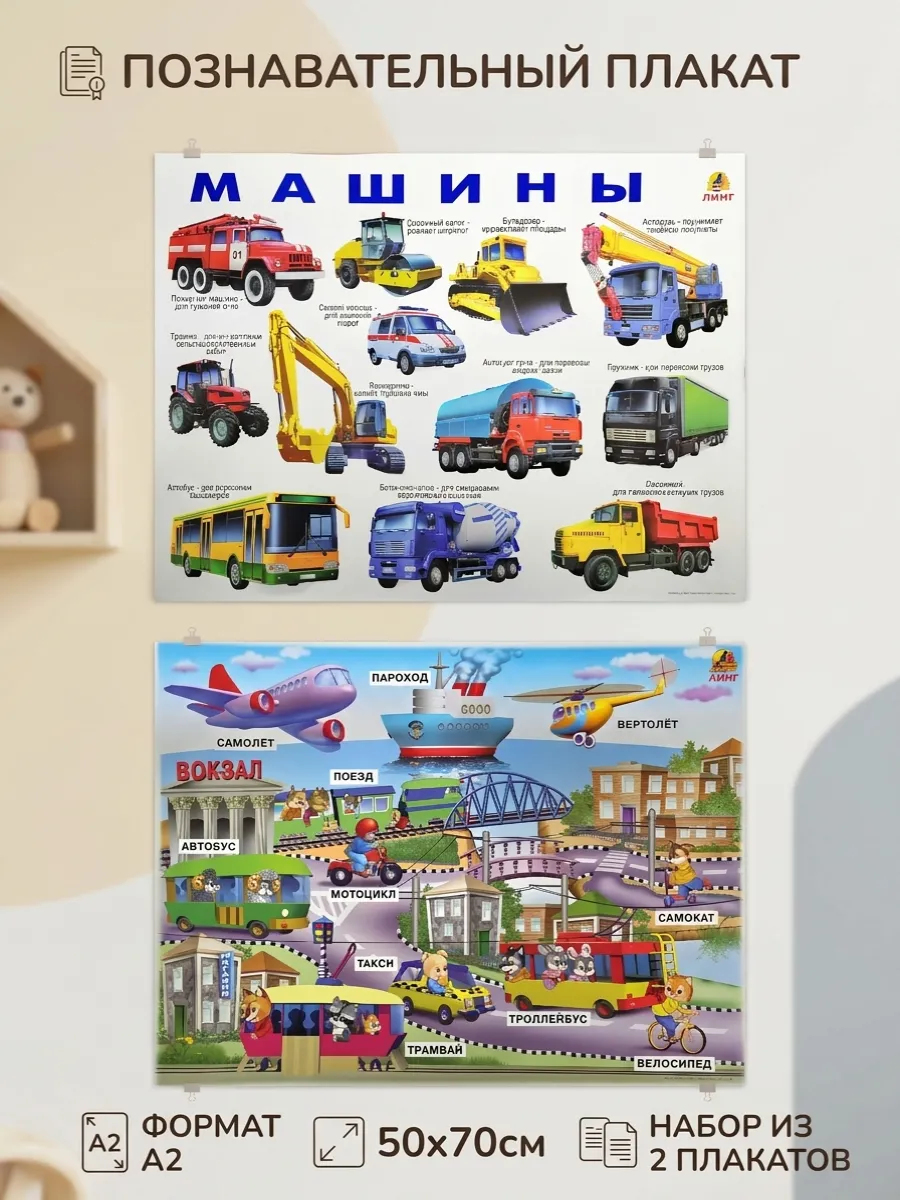 Плакаты Транспорт и Машины