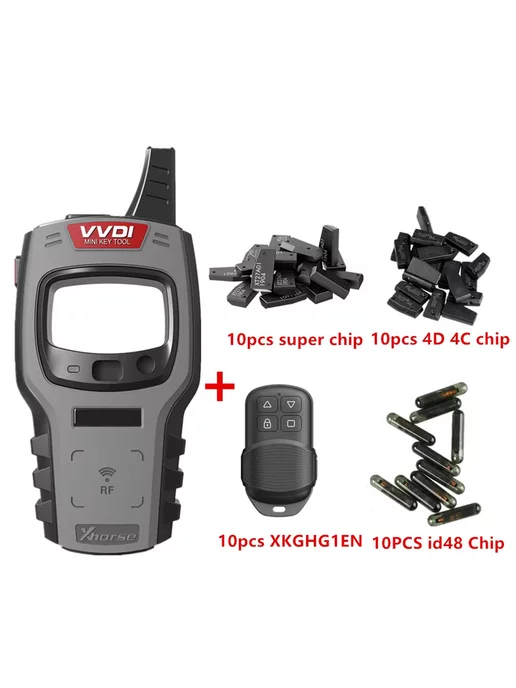 VVDI Mini Key Tool с 30 фишками и 10 ключами Xhorse