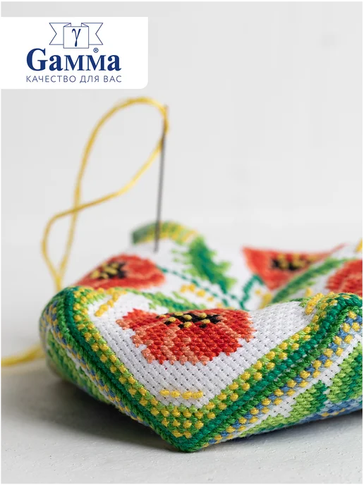GAMMA Канва Аида 11 для вышивания, 50x50 см, с разметкой, 50x50 см, фото 4
