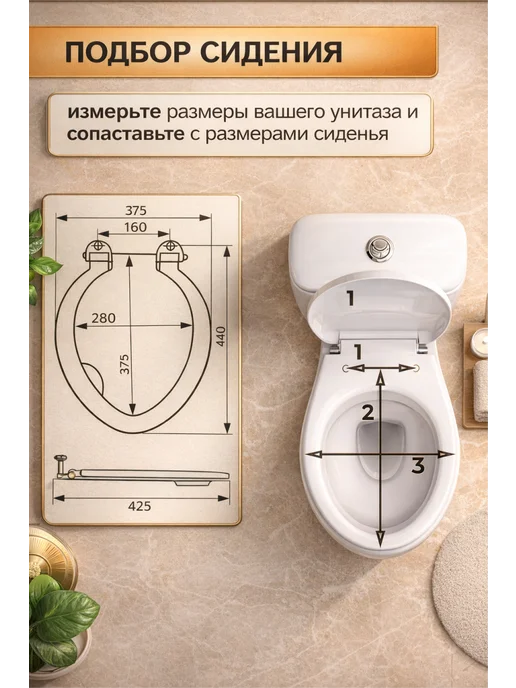 SMS Сиденье для унитаза старого oбразца белый, коричневый, фото 3
