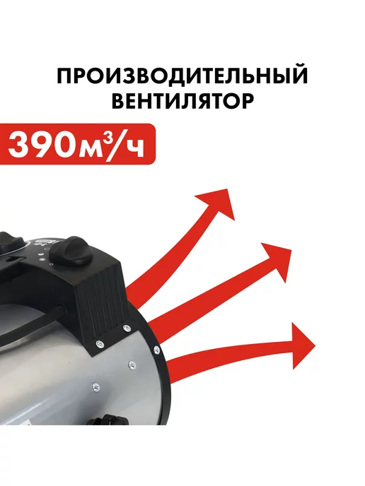 quattro elementi Тепловая пушка электрическая 3 кВт QE-3000 ETN, серый, фото 6