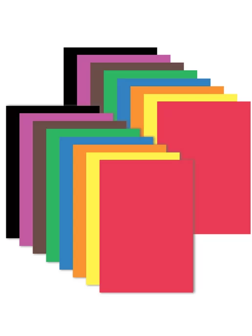 BRAUBERG KIDS Цветная бумага А4, 3 штуки, синий, фото 3