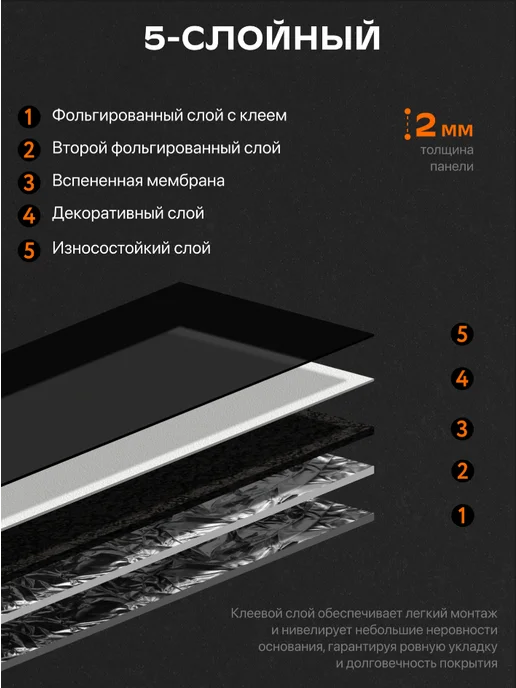 RAN & DAR Стеновые панели самоклеящиеся 20 штук, бежевый, фото 8