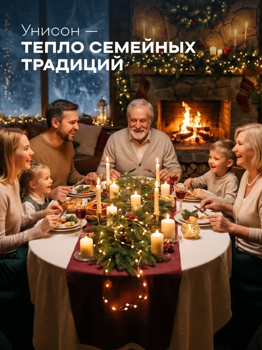 Унисон Фартук новогодний кухонный женский, белый, фото 4