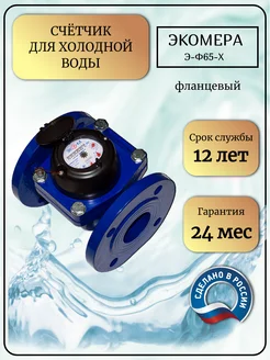 Счетчик воды фланцевый 65 Х 200 мм, DN 65