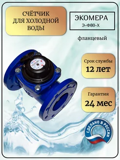 Счетчик воды фланцевый 80 Х 225 мм, DN 80