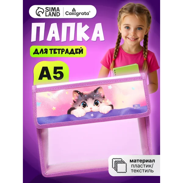 Папка сумка школьная для труда и тетрадей А5