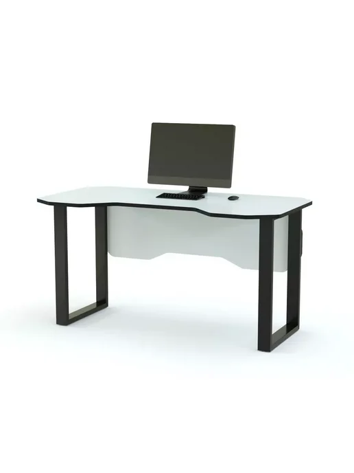 BestMebel Компьютерный стол Игровой стол Вайт 4, 170х80х75 см, 80x75 см