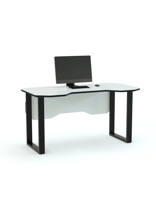 BestMebel Компьютерный стол Игровой стол Вайт 4, 170х80х75 см, 80x75 см, фото 2
