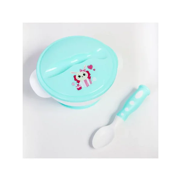 Набор для кормления детской посуды"Зайчик"