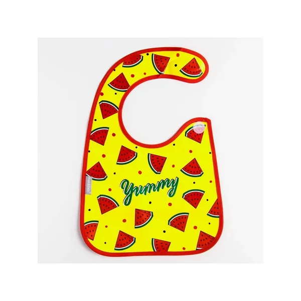 Нагрудник детский "Mum&Baby" Арбузики на липучке, с карманом