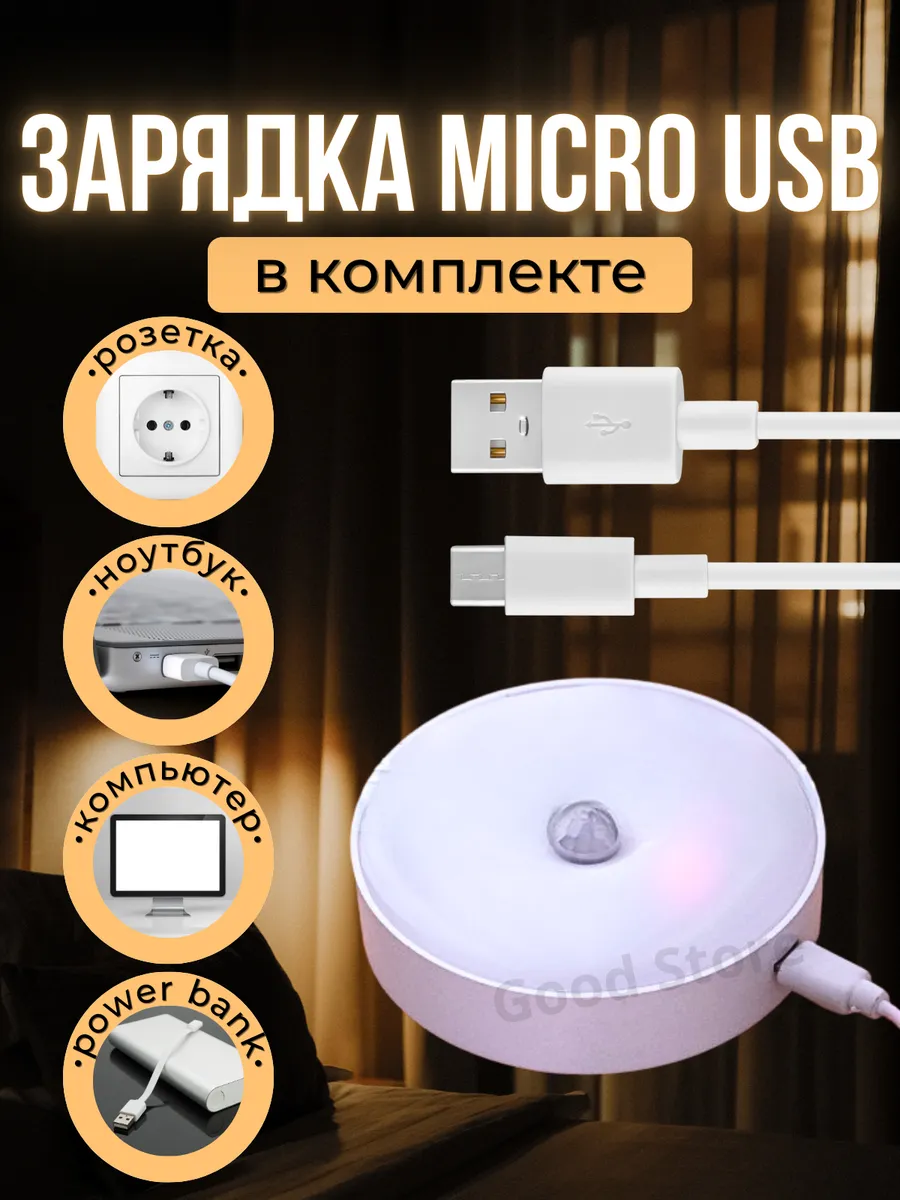 Светильник с датчиком...