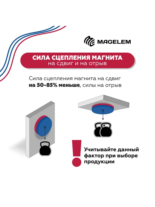 MagElem Магнитное крепление КР57 прорезиненное с резьбой М5, вариант, фото 4