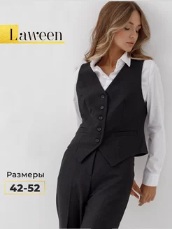 Жилетка костюмная классическая Laween 252676494 купить за 2 070 ₽ в интернет-магазине Wildberries