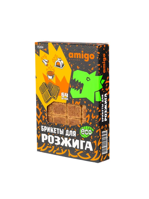 Amigo Grande Брикеты для розжига, 64 шт. 75204, 64 шт, фото 3
