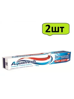 Зубная паста (Аквафреш) Освежающе-Мятная, 50 мл-2шт Aquafresh 252725902 купить за 231 ₽ в интернет-магазине Wildberries