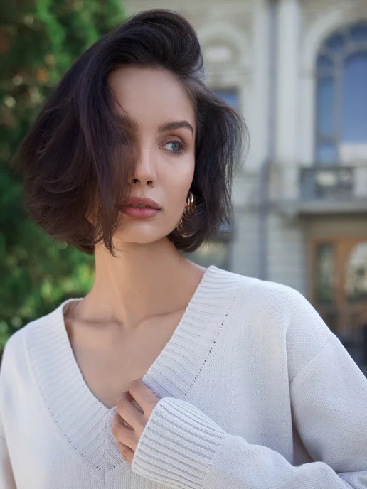 Вязаное платье теплое оверсайз