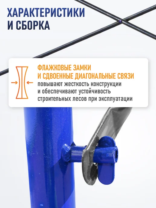 Промышленник Леса строительные рамные ЛРСП 30 секция с лестницей, вариант, фото 5