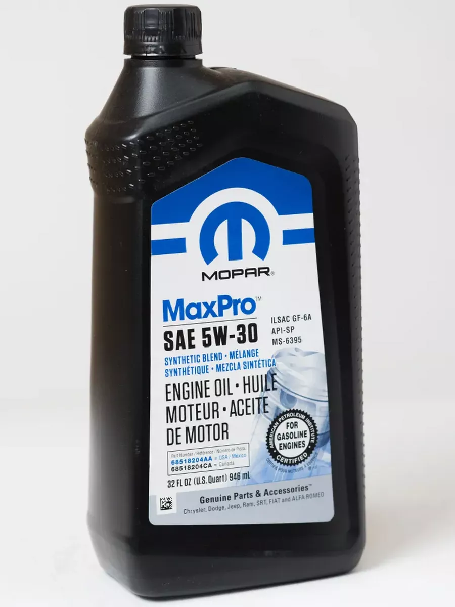 Масло моторное MOPAR 5W30 MaxPro SP GF-6A