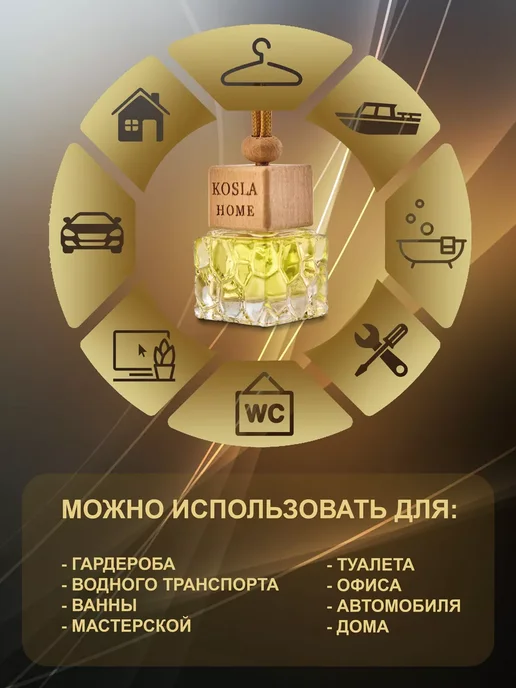 KOSLAHOME Ароматизатор в машину по мотиву Tom Ford Tobacco Vanille, вариант, фото 6