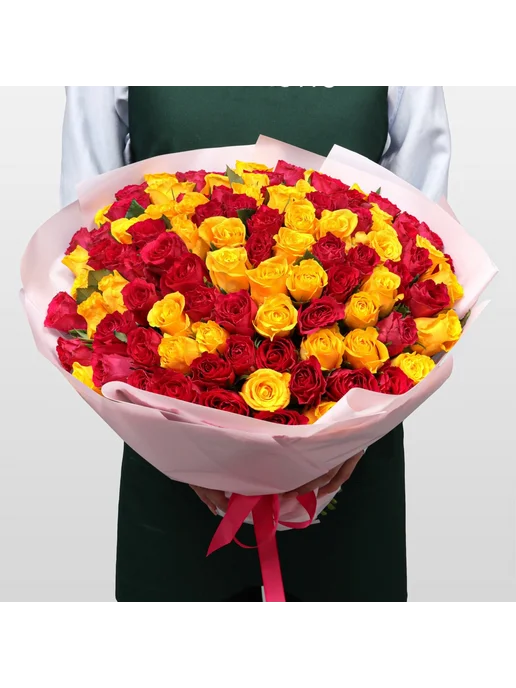Studio Floristic Букет живых цветов «Яркой», розовый, фото 2