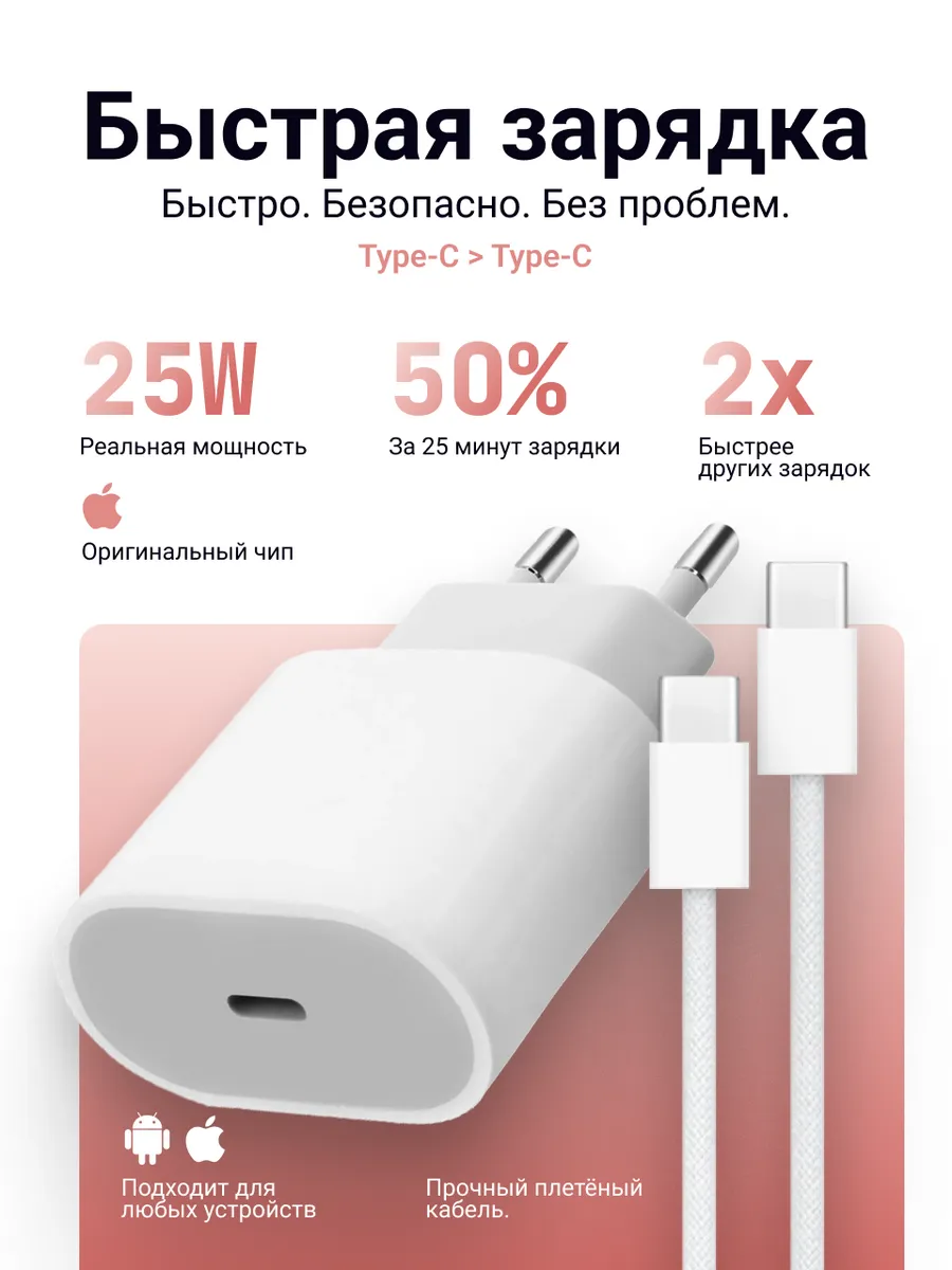 Зарядка для iPhone быстрая -...