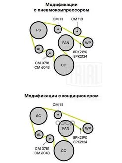 Ролик привод. ремня для а м ГАЗ ПАЗ КамАЗ (дв. Cummins ISF 3