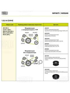 Ролик привод. ремня для а м Nissan Note (04-) 1.0i 1.2i 1.4i