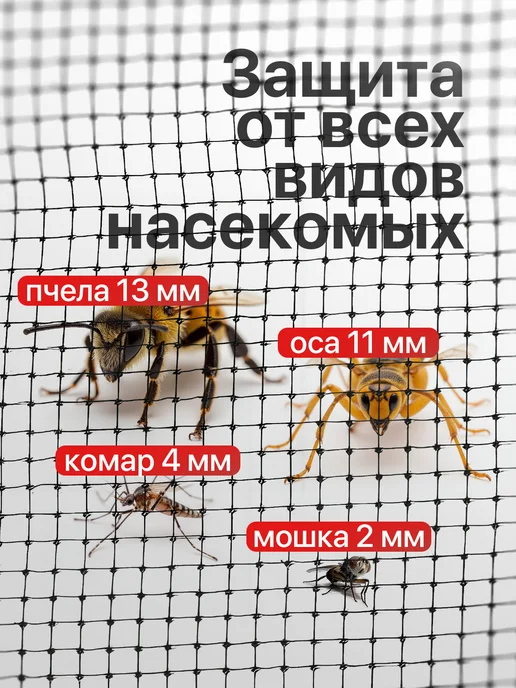 Ордунг Полотно москитной сетки на окно, серый, фото 2