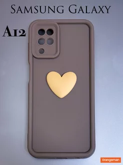 Чехол на Samsung A12 с принтом Сердечко