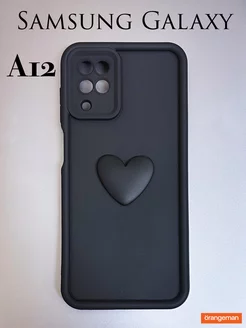 Чехол на Samsung A12 с принтом Сердечко